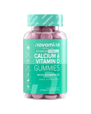 Novomins Kalcio ir Vitamino D ir K2 guminukai
